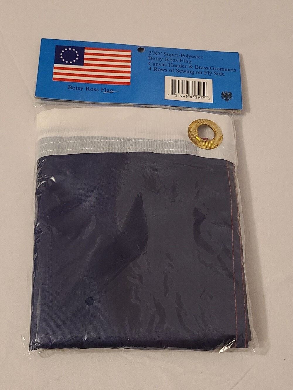Betsy Ross Flag 3"x5" Super Polyester Red White Blue
